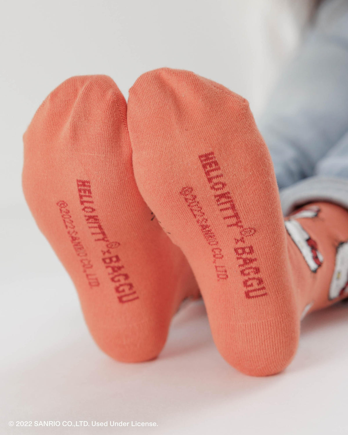 Crew Sock - Hello Kitty Persimmon