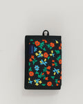 Nylon Wallet - Black Calico Floral