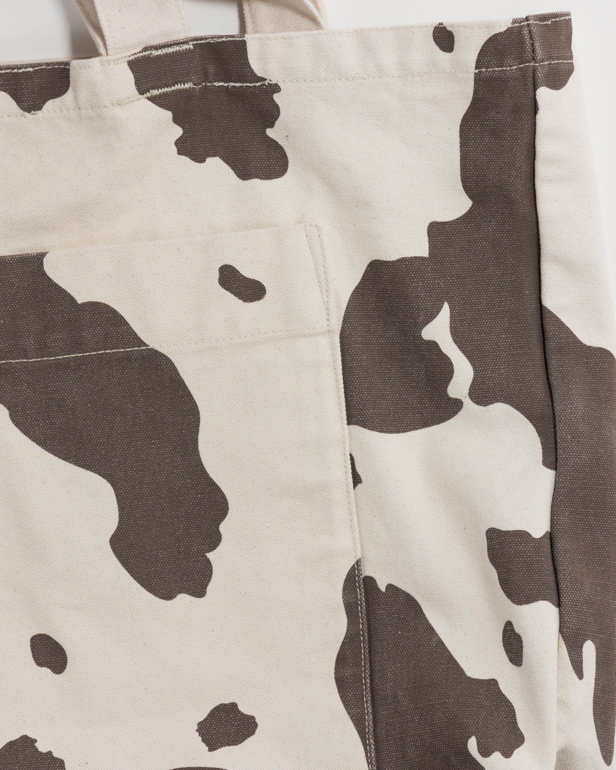 Giant Pocket Tote - Brown Cow