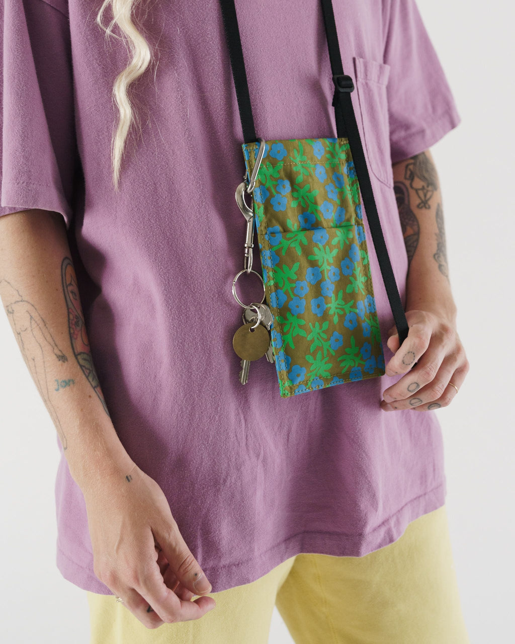 Phone Sling - Moss Calico Floral