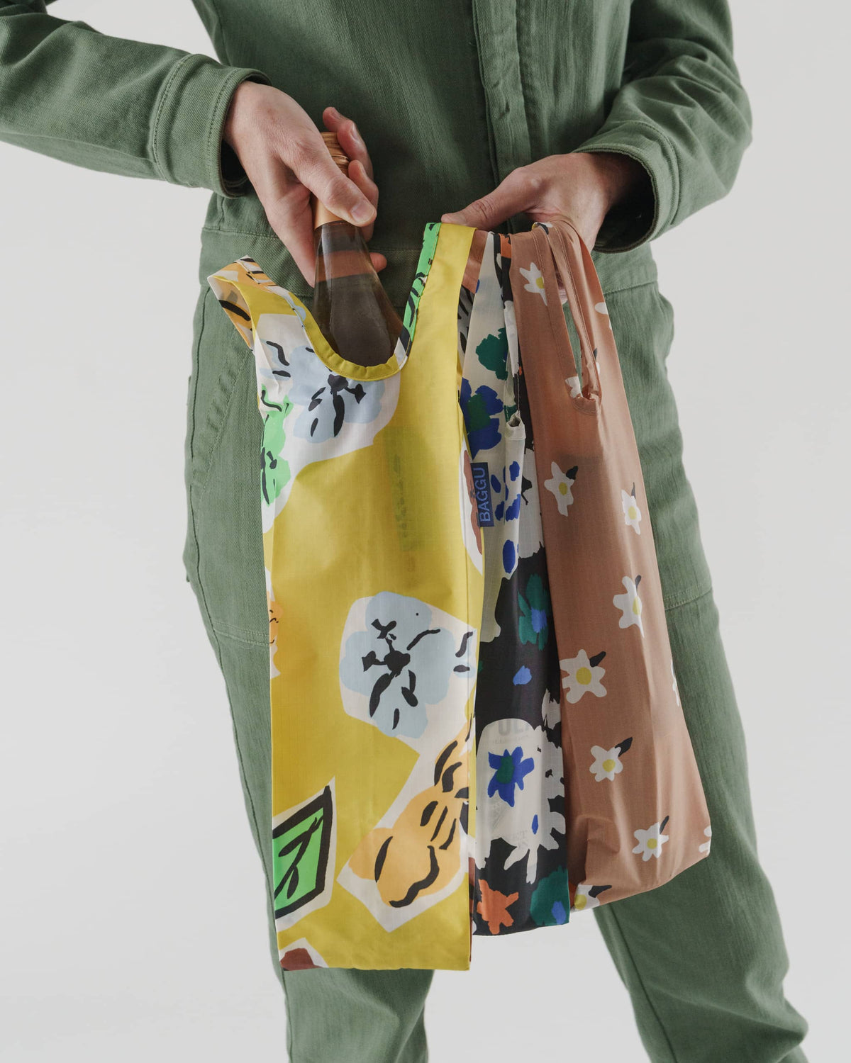 Wine Baggu Set of 3 - Archive Florals