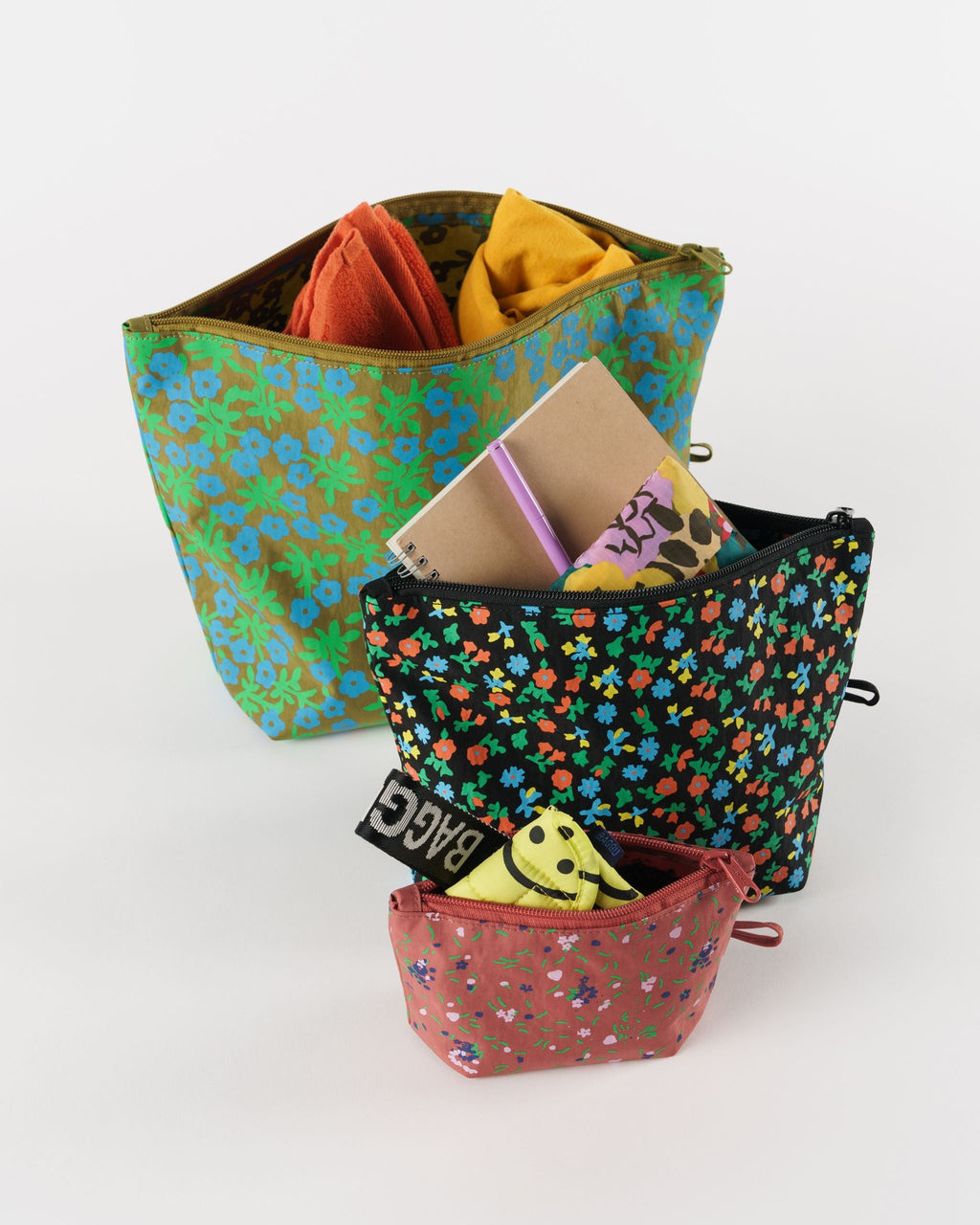 Go Pouch Set - Calico Florals