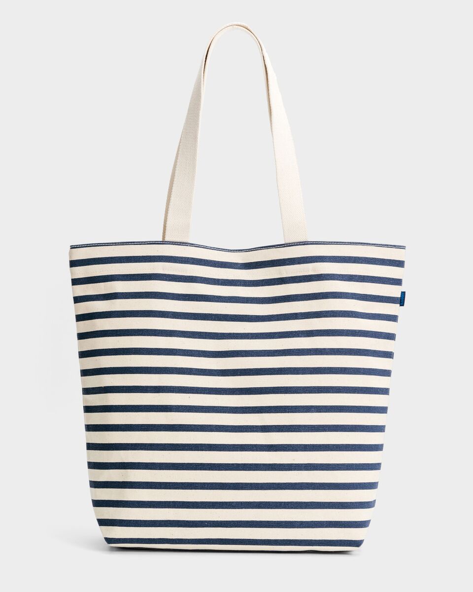 Canvas Shopper - Sailor Stripe -BK