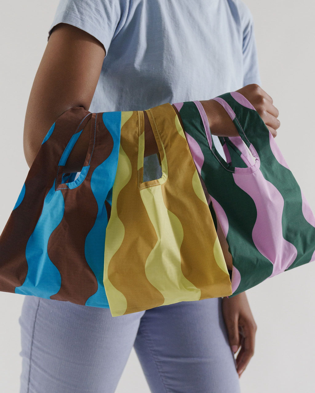 Mini Baggu Set of 3 - Wavy Stripes