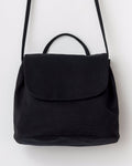 Canvas Shoulder Bag - Black -D