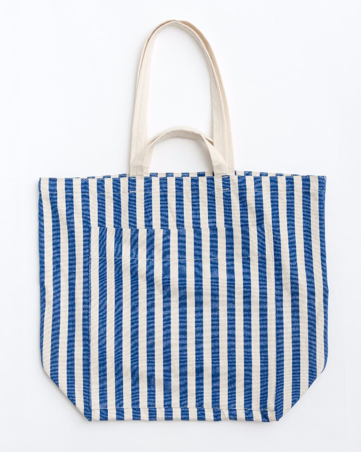 Giant Pocket Tote - Summer Stripe