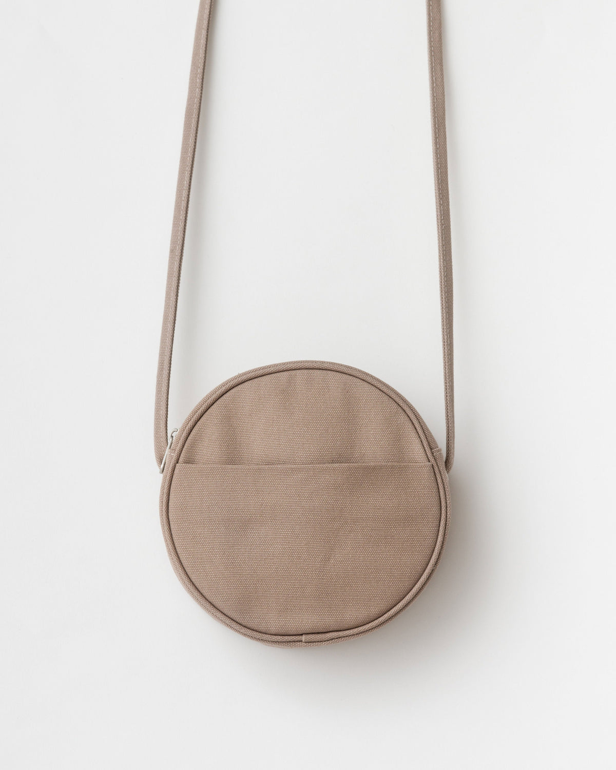 Small Canvas Circle Purse - Mushroom