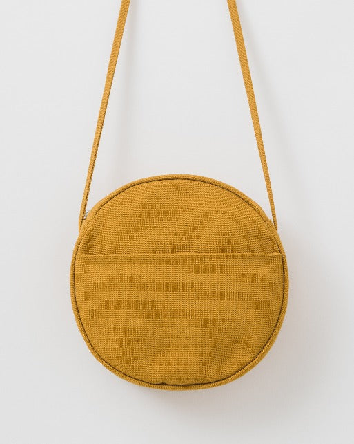 Medium Canvas Circle Purse - Ochre