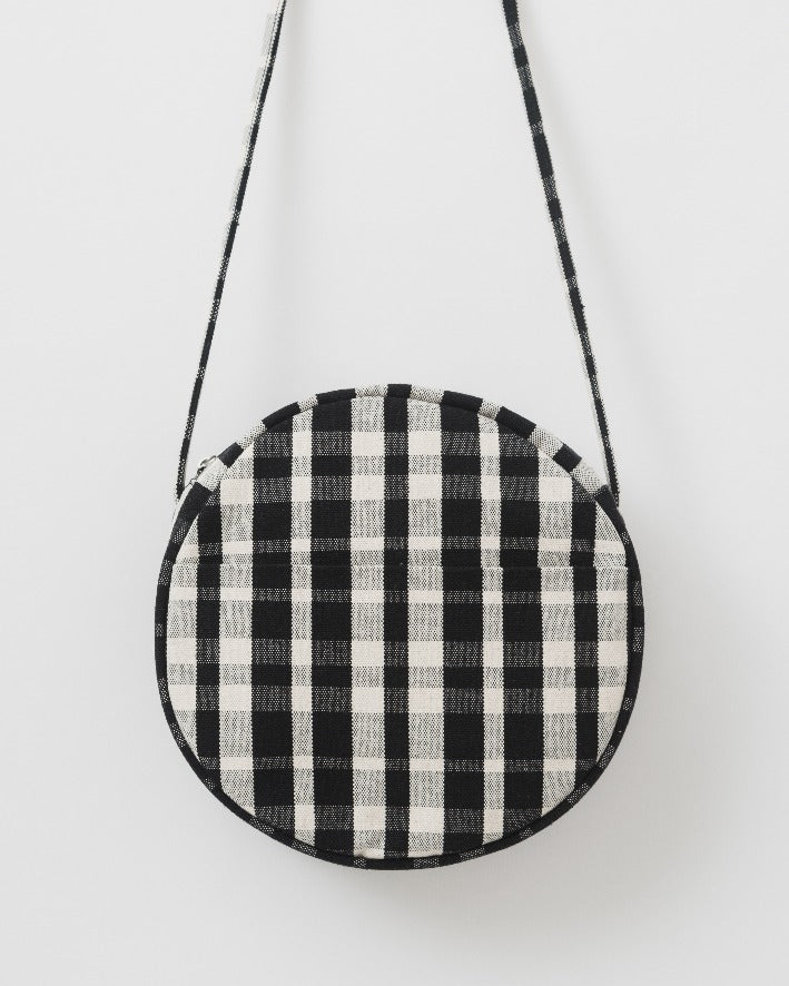 Medium Canvas Circle Purse - Plaid