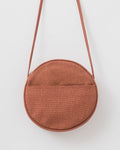 Medium Canvas Circle Purse - Terracotta