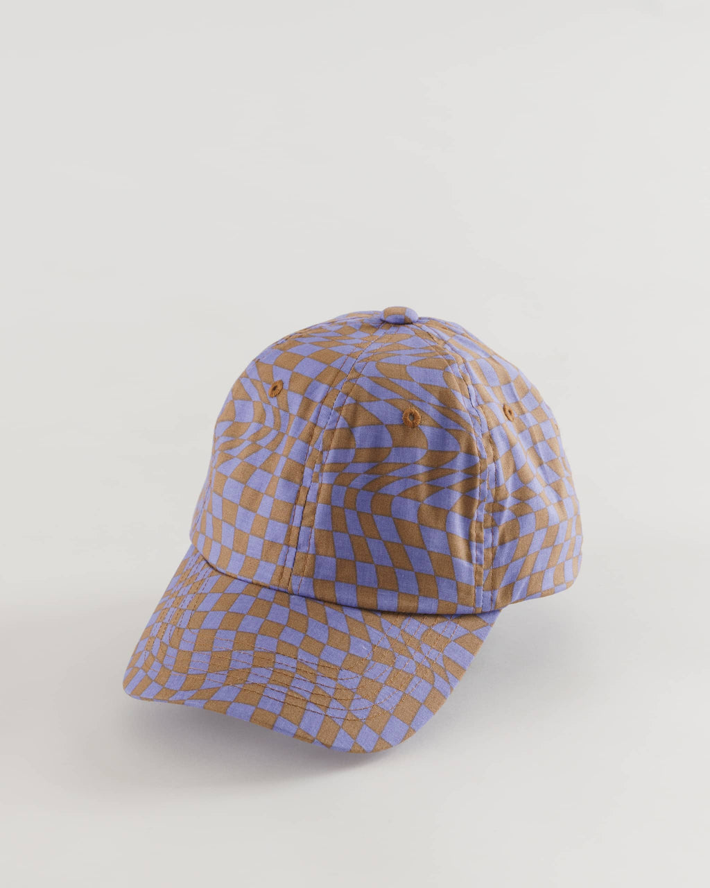 Baseball Cap - Lavender Trippy Checker