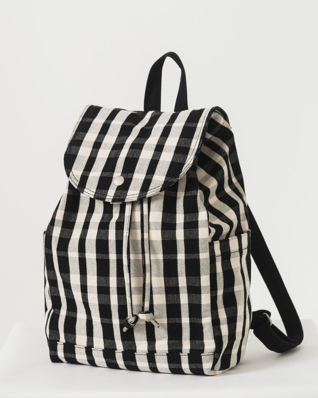 Drawstring Backpack - Plaid