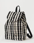 Drawstring Backpack - Plaid