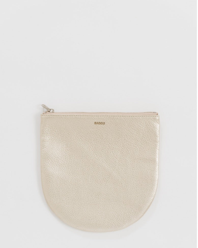 Large U Pouch - Platinum