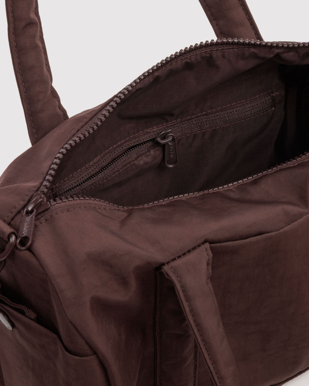 Nylon Duffle Bag - Coffee