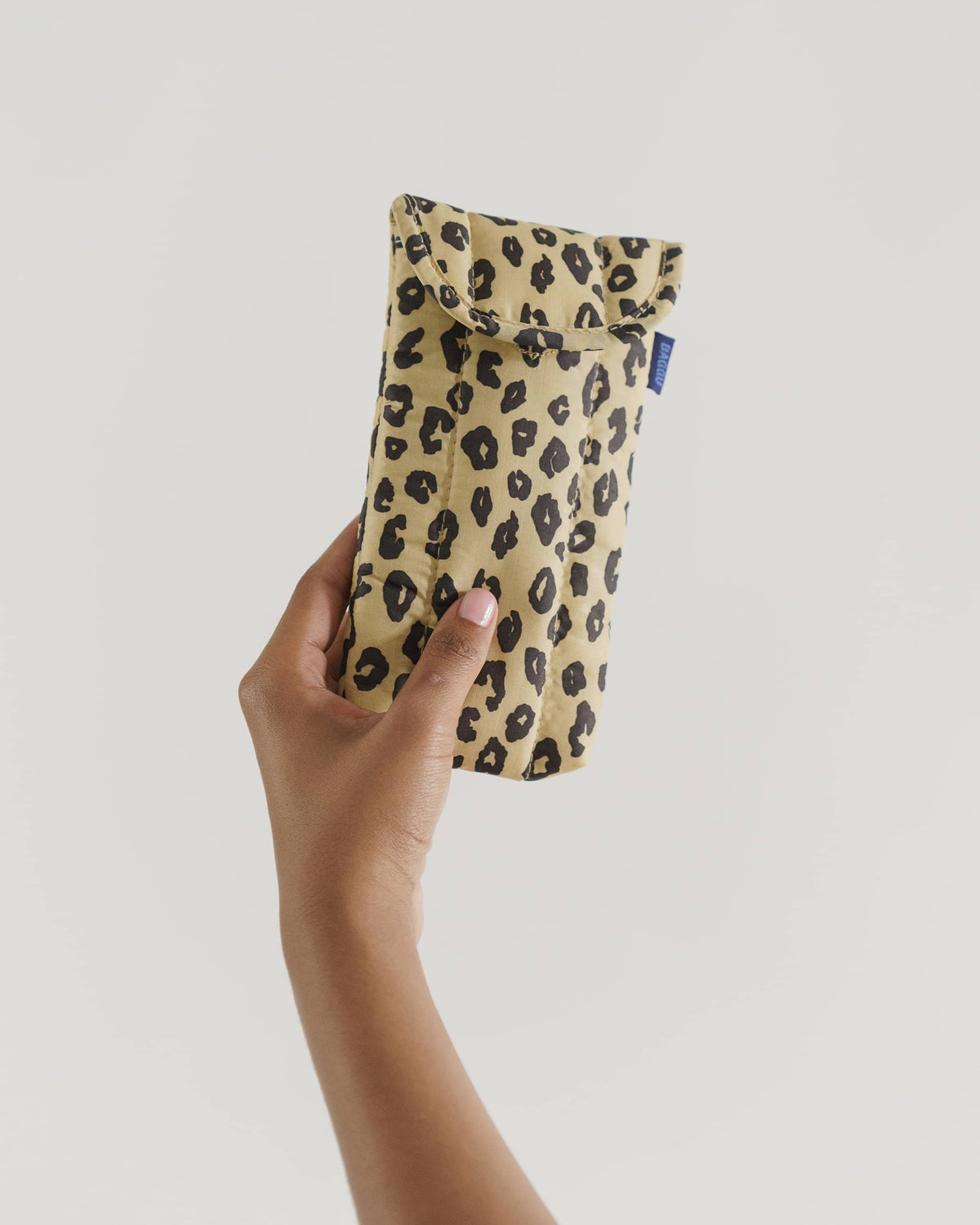 Puffy Glasses Sleeve - Honey Leopard