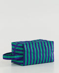 Dopp Kit - Stripe-Cobalt and Jade