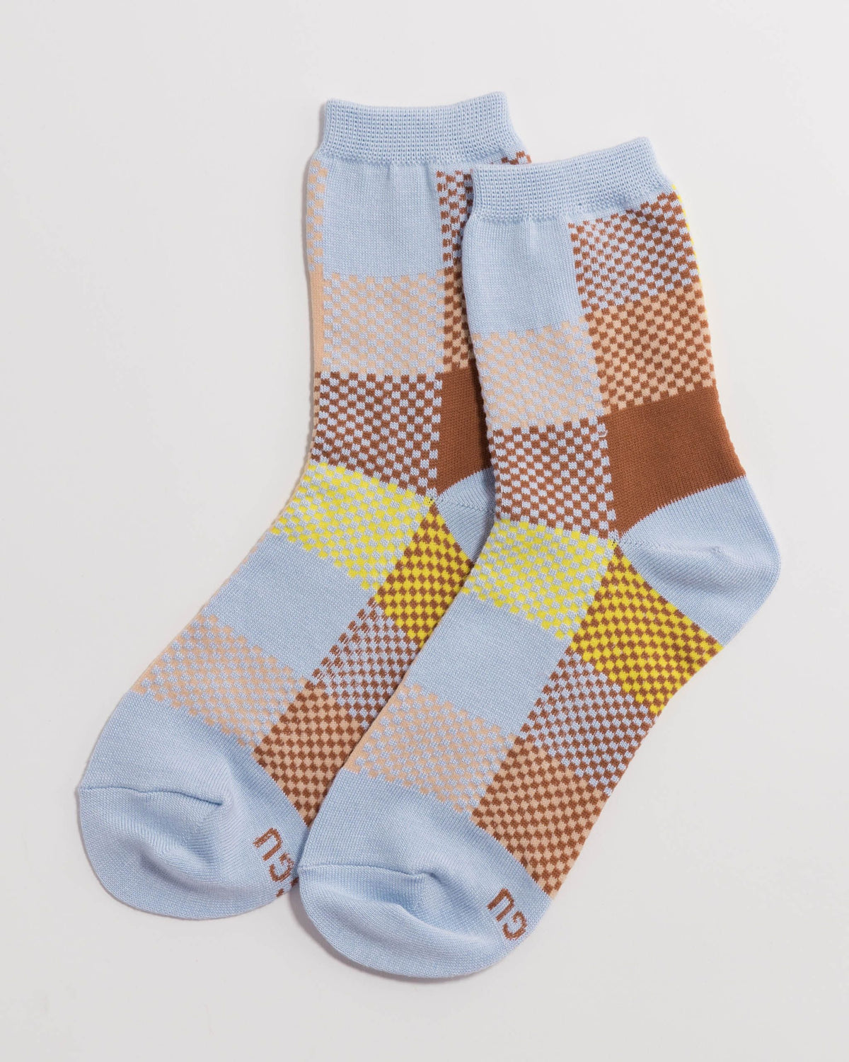 Crew Sock - Blue Madras