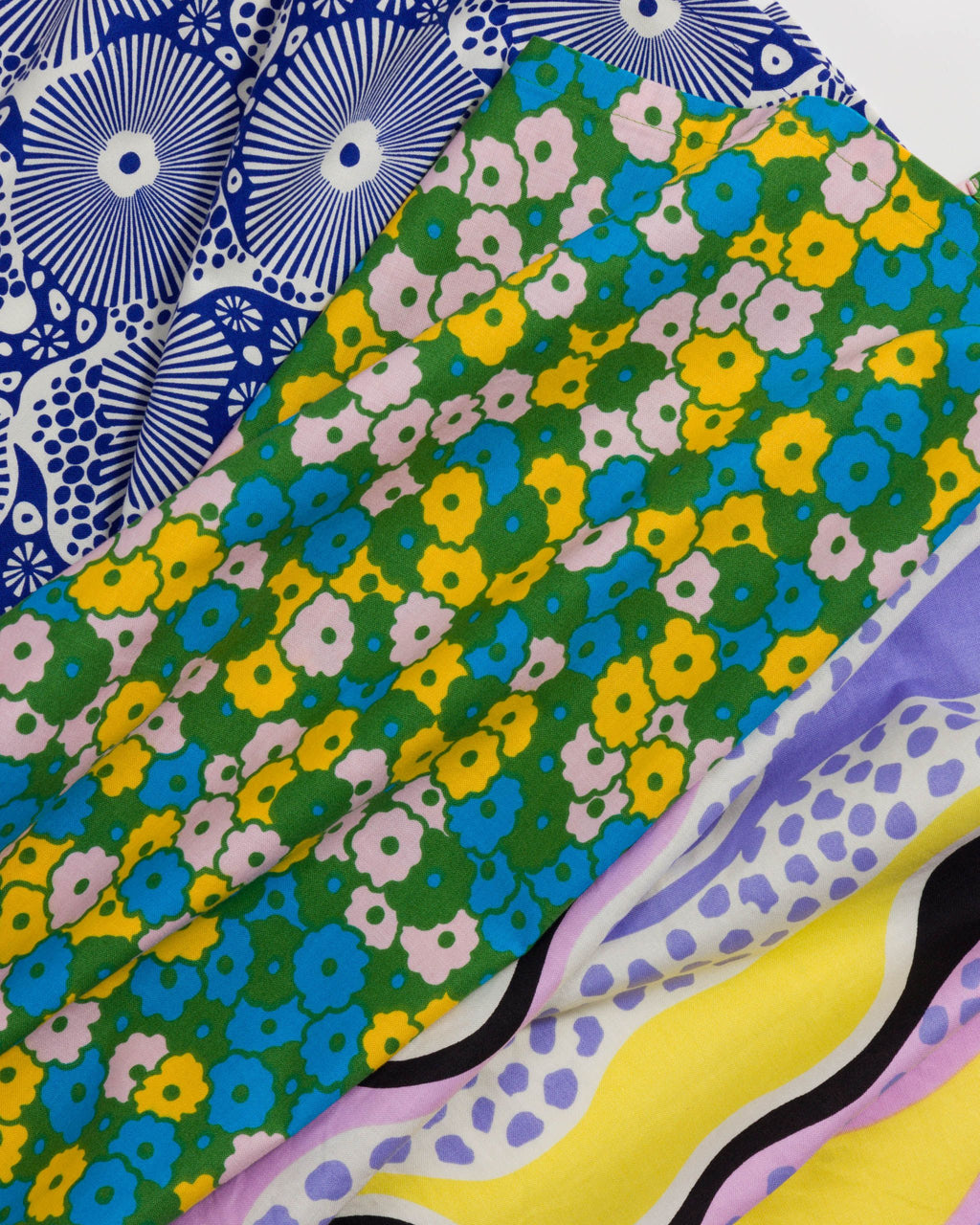 Reusable Cloth Set - Woodblock Mix