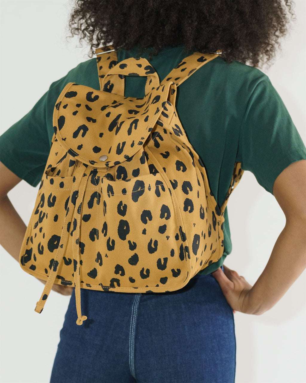 Drawstring Backpack - Leopard