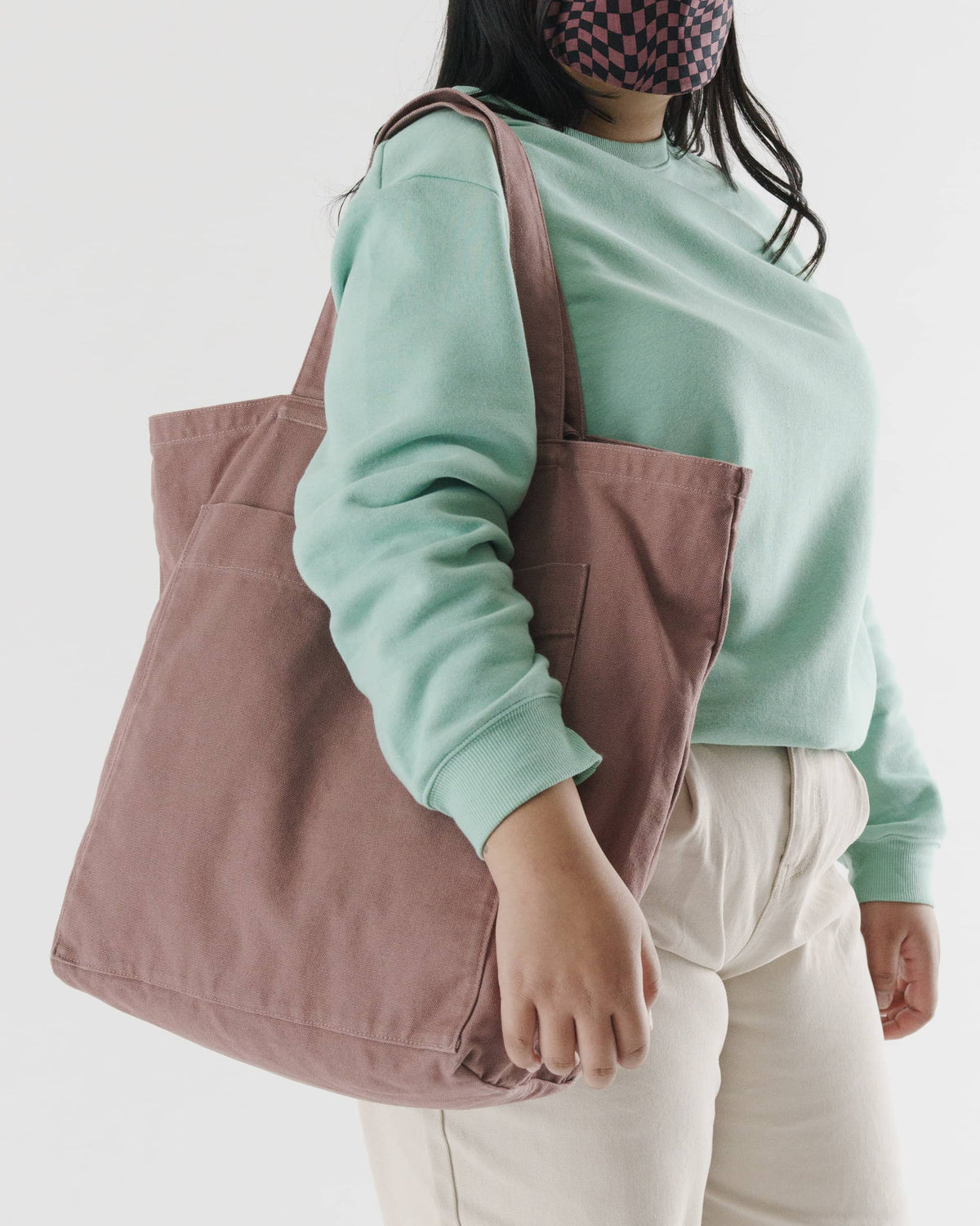 Giant Pocket Tote - Peppercorn