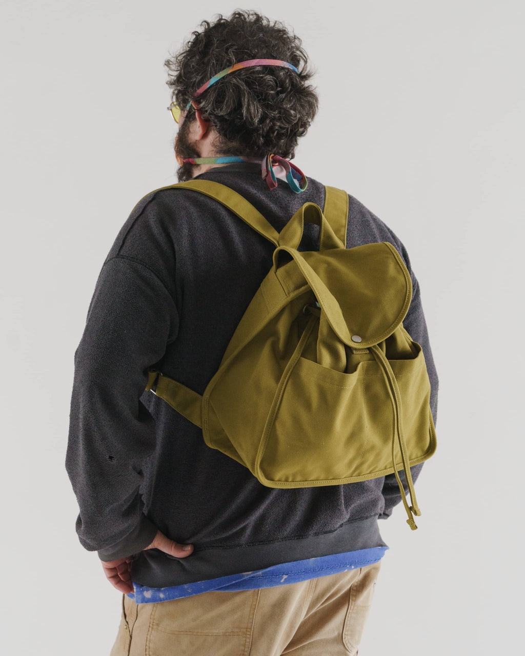 Drawstring Backpack - Spanish Olive