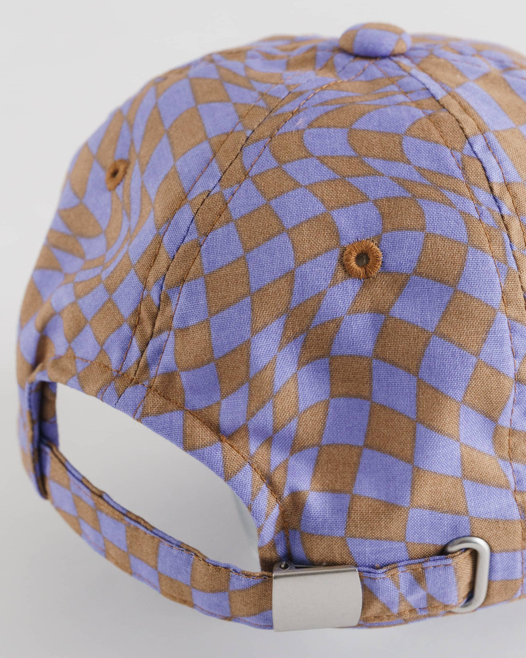 Baseball Cap - Lavender Trippy Checker