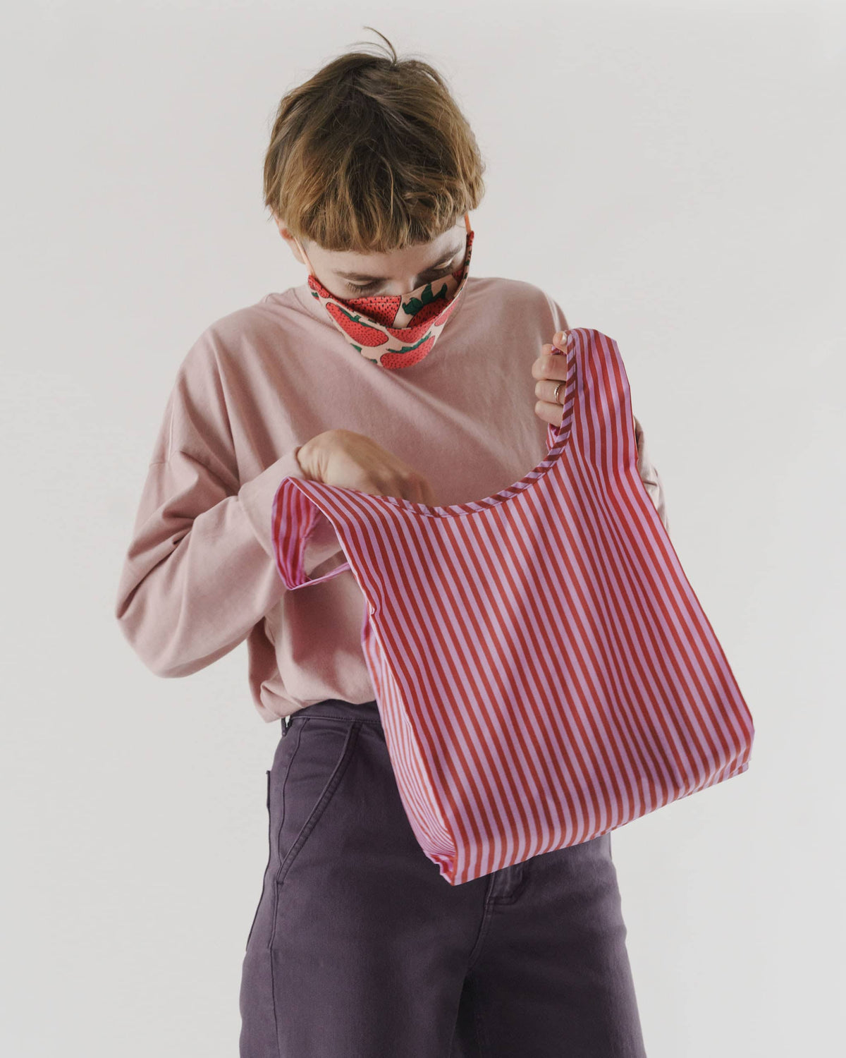 Baby Baggu - Cerise Stripe