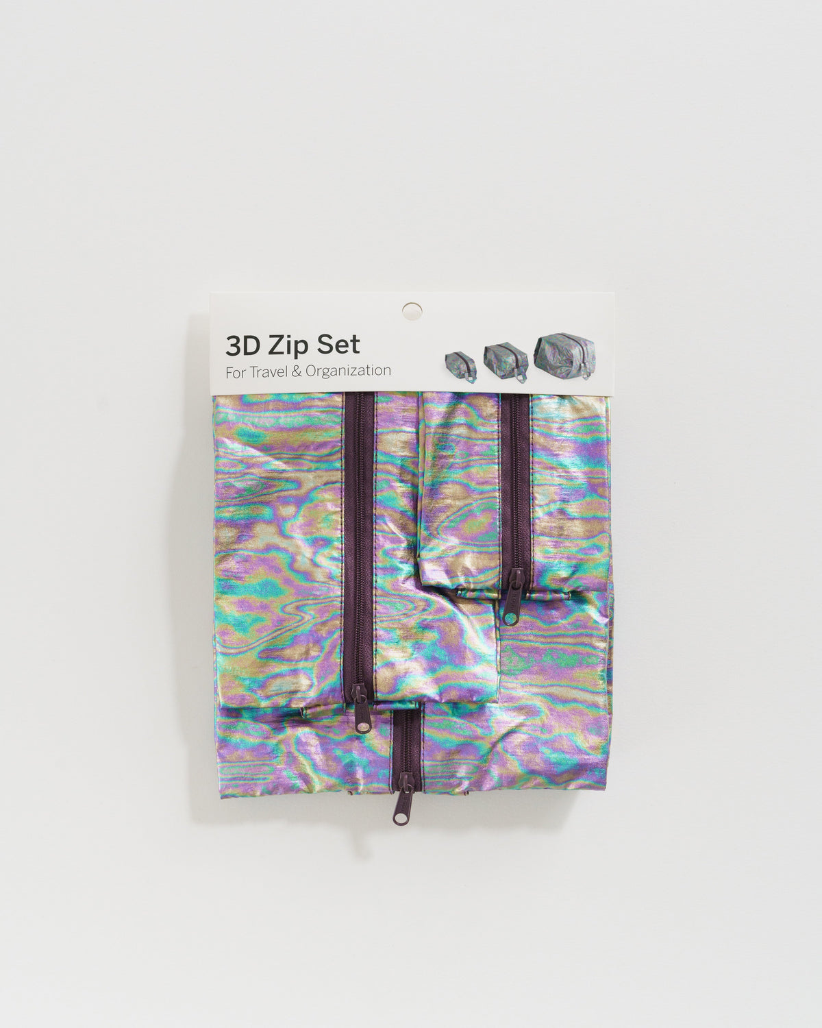 3D Zip Set - Rainbow Metallic