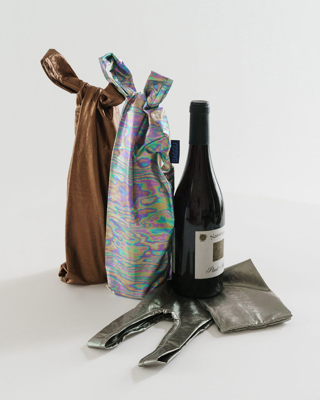 Wine Baggu Set of 3 - Dark Metallics