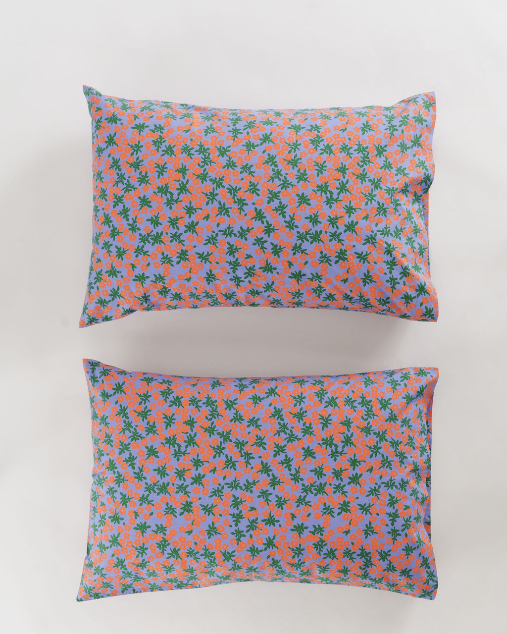 Pillow Case Set of 2 - Red Calico Floral