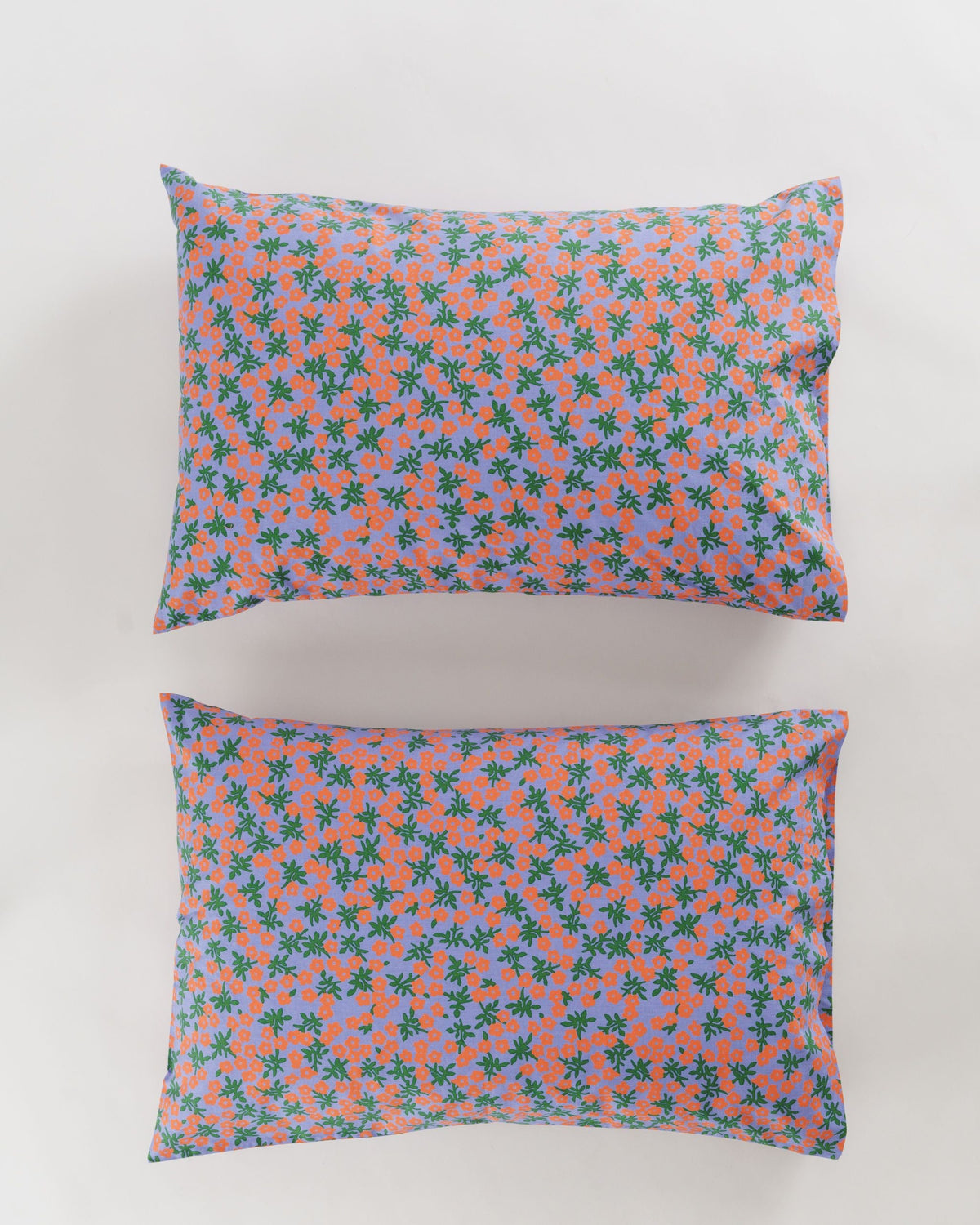 Pillow Case Set of 2 - Red Calico Floral