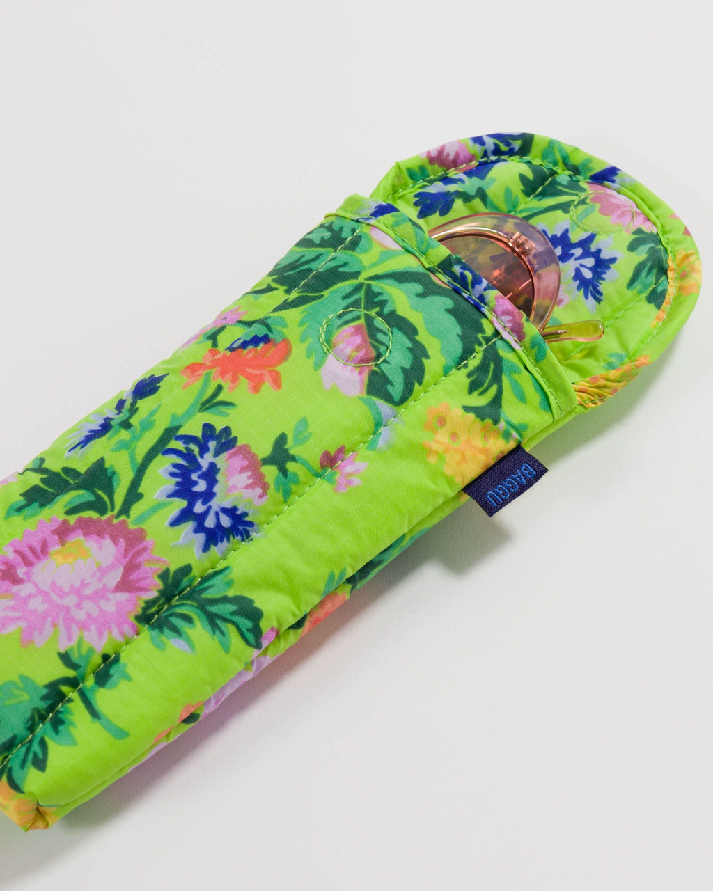 Puffy Glasses Sleeve - Lime Rose