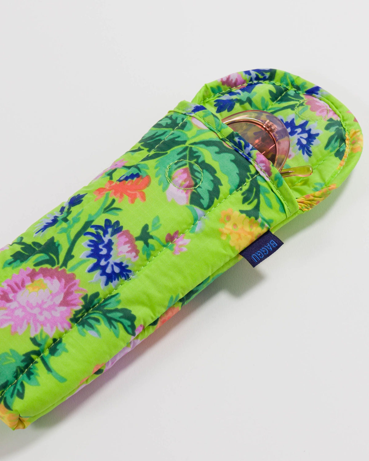 Puffy Glasses Sleeve - Lime Rose