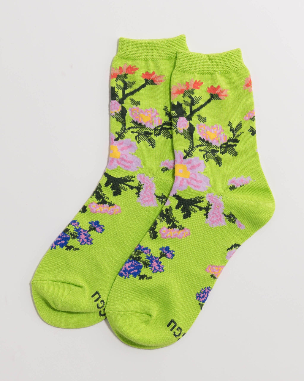 Crew Sock - Lime Rose