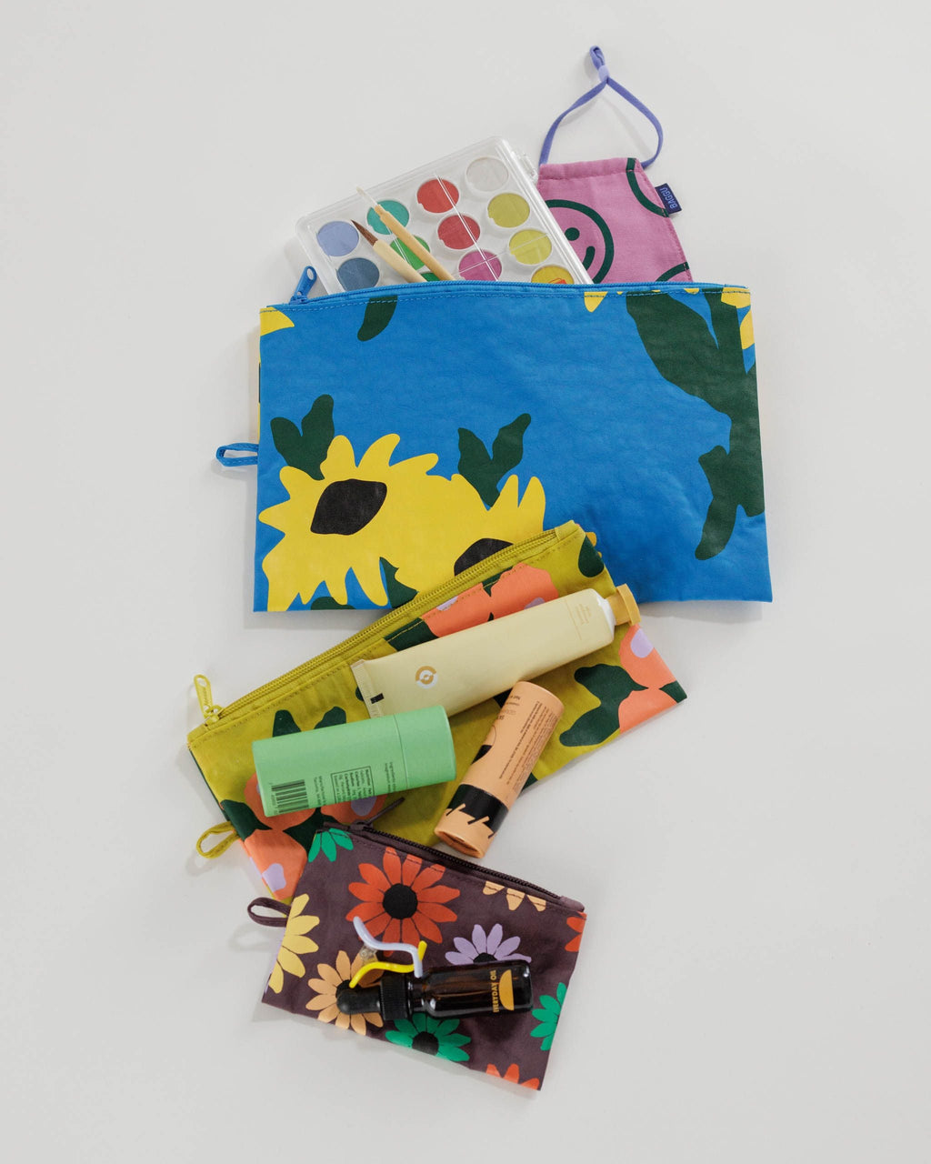 Flat Pouch Set - Wildflowers