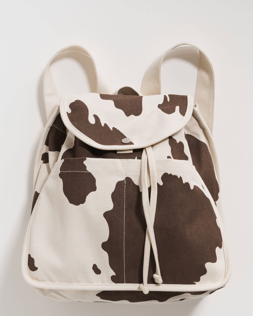 Drawstring Backpack - Brown Cow