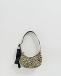 Mini Nylon Crescent Bag - Honey Leopard