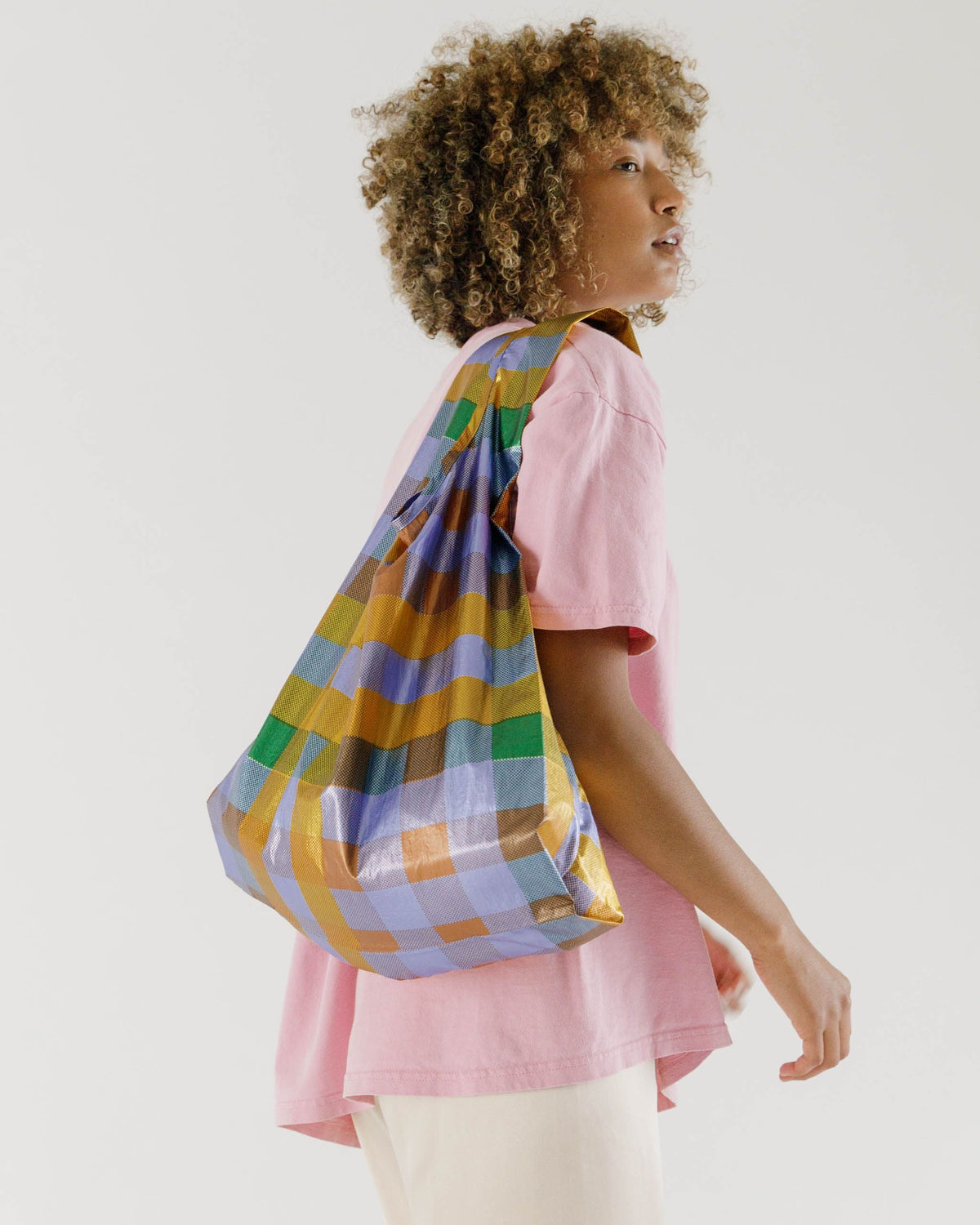 Standard Baggu - Madras Metallic