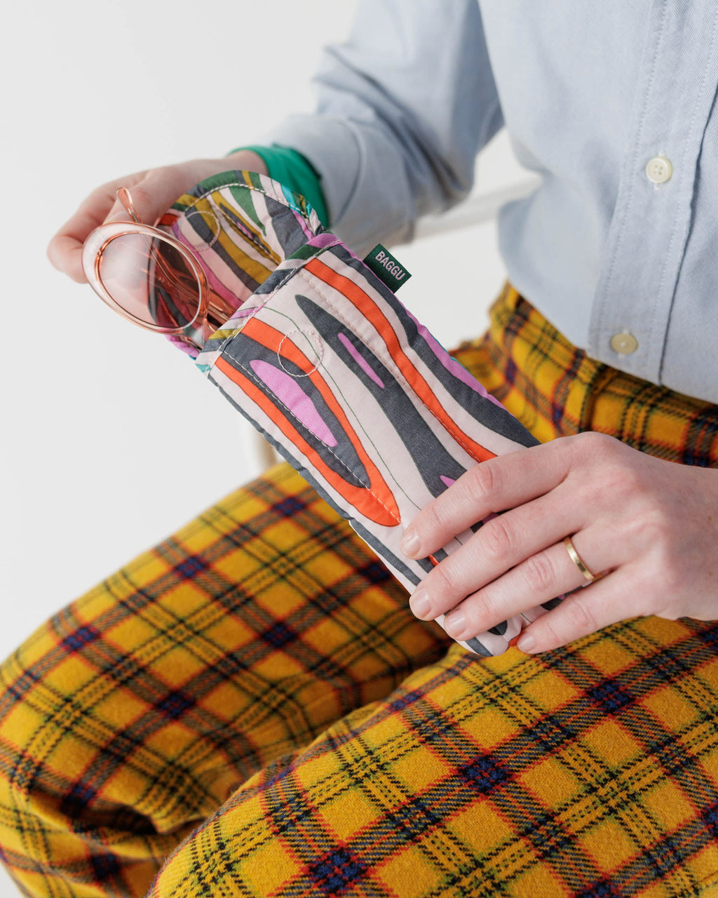 Puffy Glasses Sleeve - Candy Woodgrain