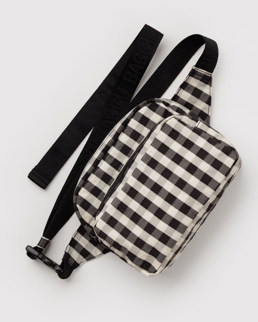 Fanny Pack - Black and Cream Gingham