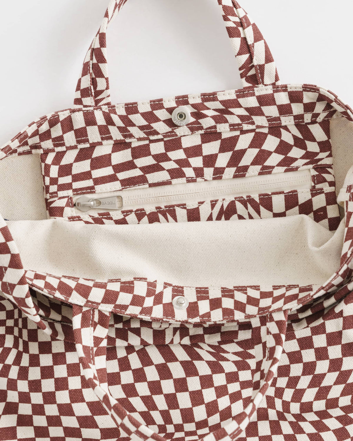 Duck Bag - Maroon Trippy Checker