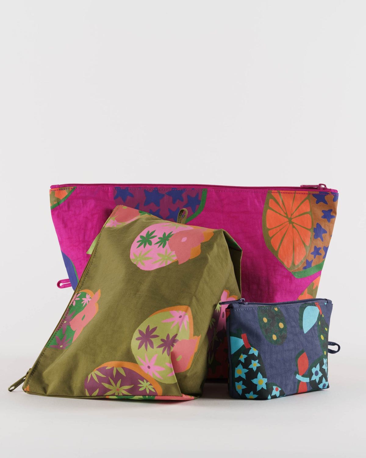 Go Pouch Set - Collaged Fruit
