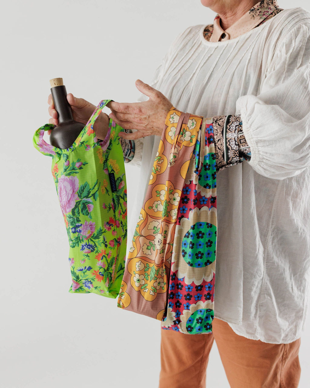 Wine Baggu Set of 3 - Consignment Florals