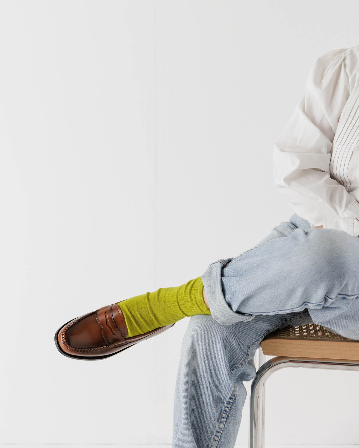 Ribbed Sock - Citron