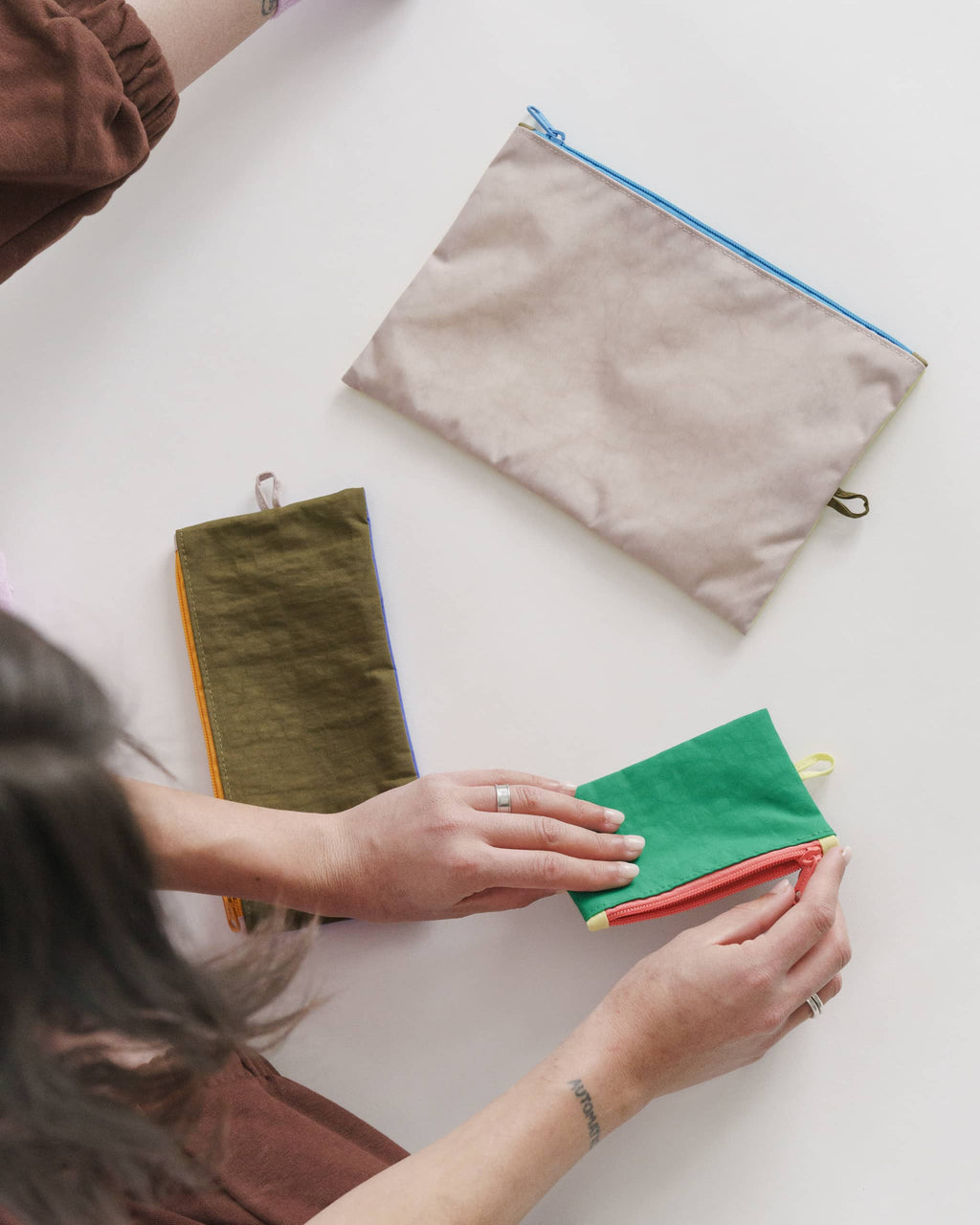 Flat Pouch Set - Deadstock Sequoia