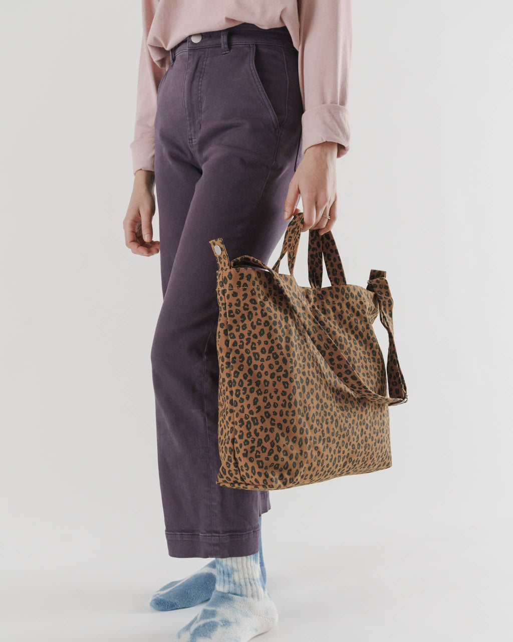 Horizontal Duck Bag - Nutmeg Leopard
