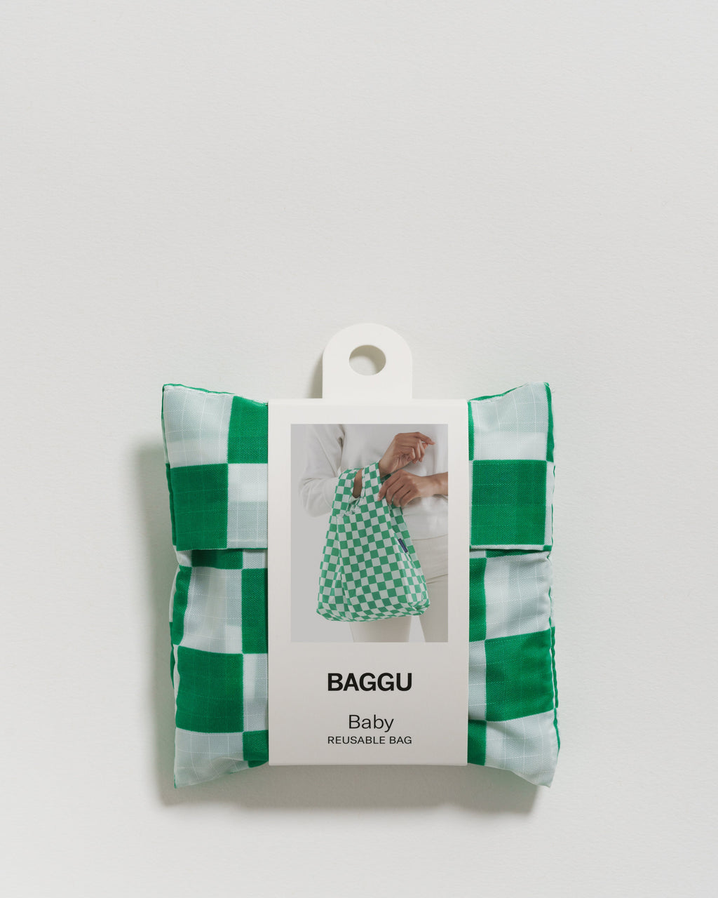 Baby Baggu - Green Checkerboard