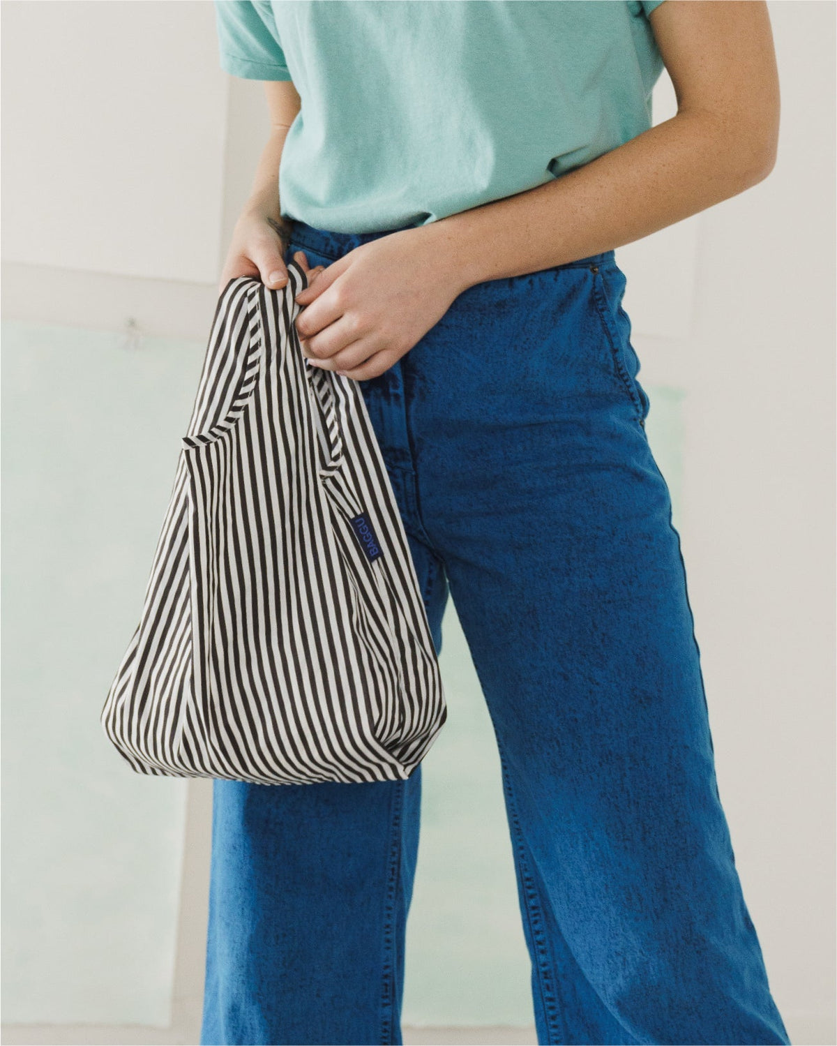 Baby Baggu - Black and White Stripe
