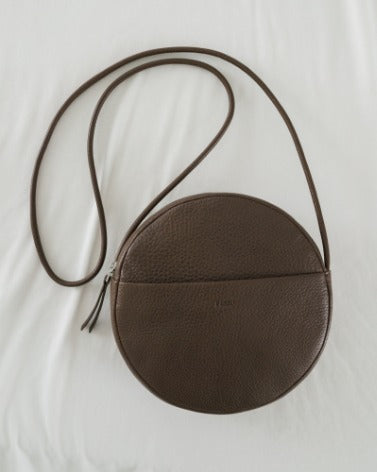 Soft Circle Purse - Chocolate